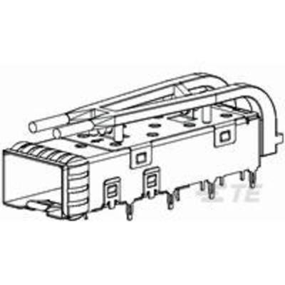 SFP+ Pluggable I/O TE AMP SFP+ Pluggable I/O 2110929-1 TE Connectivity Inhoud: 1 stuk(s)