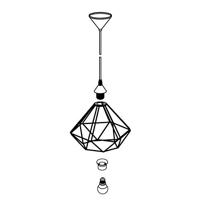 Eglo HanglampTarbes 32cm zwart - 94188 - thumbnail