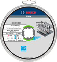 Bosch Accessories X-LOCK 2608619364 Doorslijpschijf recht 125 mm 10 stuk(s) Inox - thumbnail
