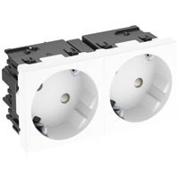 OBO Bettermann 6120483 Apparaatinzet 2-voudig stopcontact (b x h x d) 90 x 45 x 40 mm Wit 1 stuk(s) - thumbnail