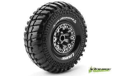 Louise CR-ARDENT Banden Set - Super Soft - 2.2" Velgen Zwart/Chroom - Hex 12mm