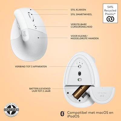 Logitech Lift voor Mac Verticale Ergonomische Muis - thumbnail