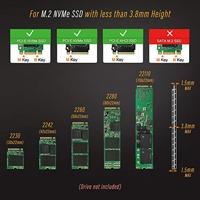 Icy Dock MB987M2P-1B interfacekaart/-adapter Intern M.2 - thumbnail