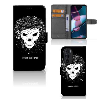 Telefoonhoesje met Naam Motorola Edge 30 Pro Skull Hair Telefoonhoesje met Naam Motorola Edge 30 Pro Skull Hair