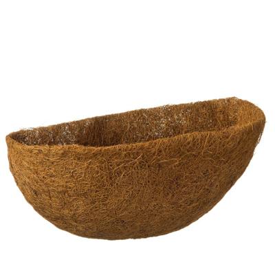 Voorgevormde kokosinlegger voor hanging basket half rond