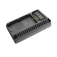 Nitecore UCN3 Pro Compacte dubbele lader voor Canon LP E6 (N) met USB zwart - thumbnail
