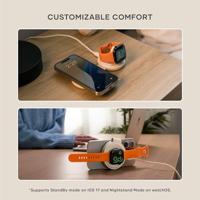 Satechi OntheGo 2-in-1 wireless oplader (15W) - Sand - thumbnail