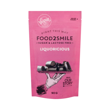 Food2Smile Liquoricious suikervrij lactosevrij 90 Gram