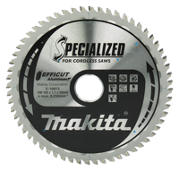 Makita Accessoires Cirkelzaagblad Aluminium | Efficut | 185x30mm 60T 0g - E-16813 E-16813 - thumbnail