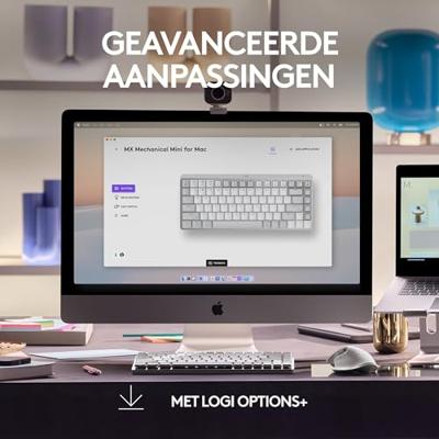 Logitech MX Mechanical Mini Mac toetsenbord Draadloos Wit - thumbnail