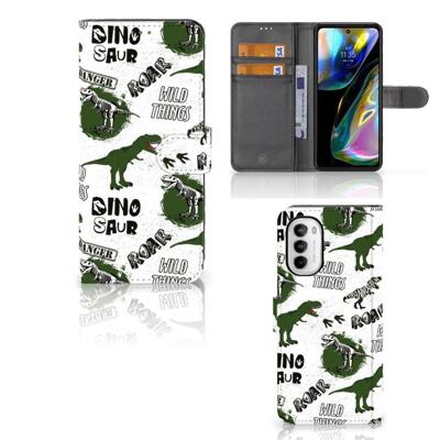 Telefoonhoesje | Met pasjeshouder | voor Motorola Moto G52 | Moto G82 Dinosaurus Telefoonhoesje | Met pasjeshouder | voor Motorola Moto G52 | Moto G82 Dinosaurus