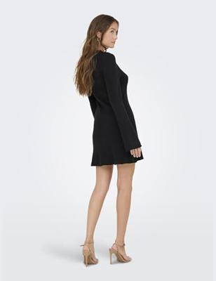 Only Onlmichella Ls O-neck Dress Knt Noos Jurken Black