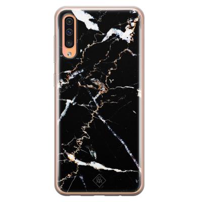 Samsung Galaxy A50/A30s siliconen hoesje - Marmer zwart Samsung Galaxy A50/A30s siliconen hoesje - Marmer zwart