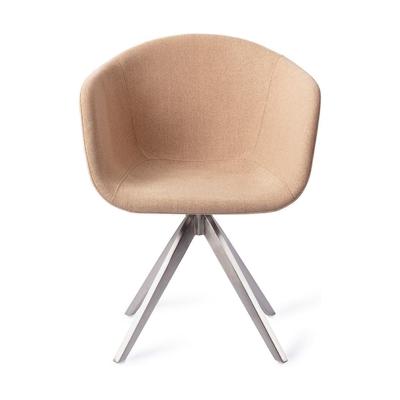 Jesper Home Yuni eetkamerstoel Barely Blush turn steel