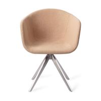 Jesper Home Yuni eetkamerstoel Barely Blush turn steel - thumbnail