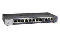 NETGEAR GS110MX 10-poorts Gigabit/10G Ethernet LAN unmanaged switch (met 2x 10G/multi-gig, desktop- of rekmontage met ProSAFE levenslange garantie) zwart, grijs - thumbnail