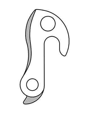 Union derailleurpad gh-130 met schroefset m8x0.75 - thumbnail