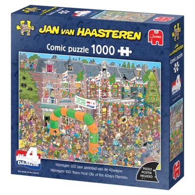 Jan Van Haasteren - Nijmegen 100 Jaar Gaststad van de 4-Daagse Puzzel 1000 stukjes