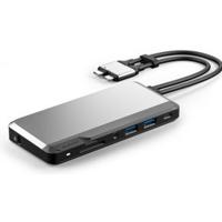 ALOGIC U2CSH-SGR notebook dock & poortreplicator Bedraad USB 3.2 Gen 1 (3.1 Gen 1) Type-C Zwart, Zilver - thumbnail