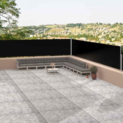 VidaXL Windscherm uittrekbaar 117x1200 cm zwart VidaXL Windscherm uittrekbaar 117x1200 cm zwart