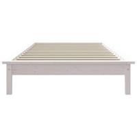 Bedframe massief grenenhout wit 90x200 cm - thumbnail