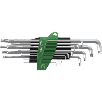 Wiha Stiftsleutelset | in ProStar houder | Stubby TORX® kogelkop | titaanzilver | 14-delig - 40979 - 40979