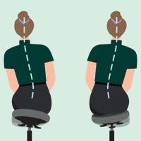 Leitz Ergo actieve Zitkruk met comfort wiebelkussen, met wieltjes - thumbnail