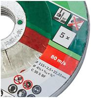 Bosch Accessories C 30 S BF 2609256334 Doorslijpschijf gebogen 115 mm 5 stuk(s) Steen, Beton - thumbnail