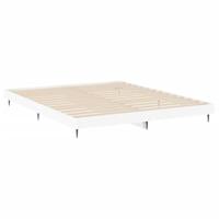 Bedframe LED massief hout wit 120x200 cm - thumbnail
