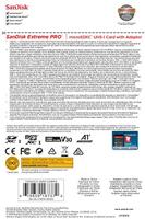 SanDisk Extreme Pro® microSDXC-kaart 400 GB Class 10, UHS-I, UHS-Class 3, v30 Video Speed Class A2-vermogensstandaard - thumbnail