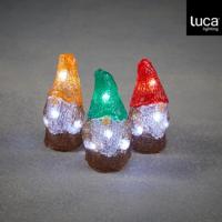 Luca Lighting Decoratie LED Kabouter + Timer Assorti - thumbnail