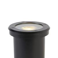 QAZQA Set van 6 buiten grondspot zwart verstelbaar IP65 - Delux - thumbnail