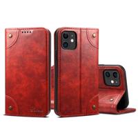 Voor iPhone 11 barok eenvoudige horizontale Flip lederen draagtas met houder & kaartsleuven & portemonnee (rood) - thumbnail
