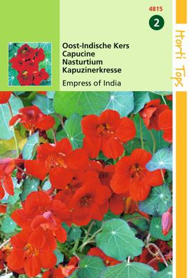 Zaden Tropaeolum Oost-Indische Kers Empress Of India Hortitops - Hortitops Zaden Tropaeolum Oost-Indische Kers Empress Of India Hortitops - Hortitops