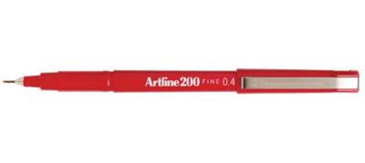 Artline 200 fineliner, rood