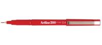 Artline 200 fineliner, rood - thumbnail