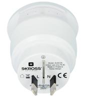 SKROSS | 1.500210-E | Combo World to Australia | Reisadapter naar Europa, Australië en China. 2 in 1 - Spanning en vermogen 100V – 1000W / 250V – 2500W - KID SAFE anti-elektrische schokbescherming - thumbnail
