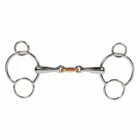 Pagony Pessoa bit dubbel gebroken Luxe 16mm zilver maat:12,5 - thumbnail