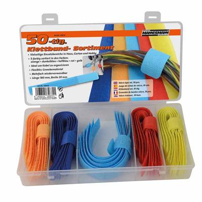 Brüder Mannesmann Klittebandset 50-dlg in cassette (Hobby) - 42610