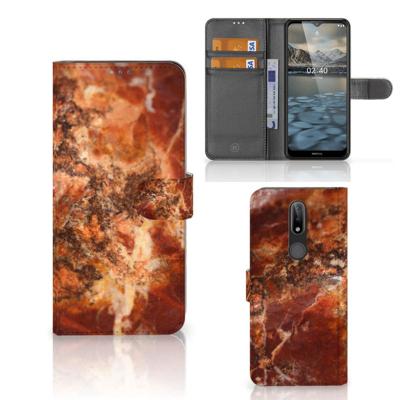 Nokia 2.4 | Bookcase | Marmer Bruin