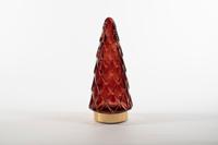Tree Glass 10,5 x 24,5 cm Burgundy With Golden Base 10Led Anna's Collection - Annas collection - thumbnail