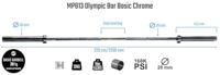 Muscle Power Olympische halterstang 50 mm 218 CM chroom MP813 - thumbnail