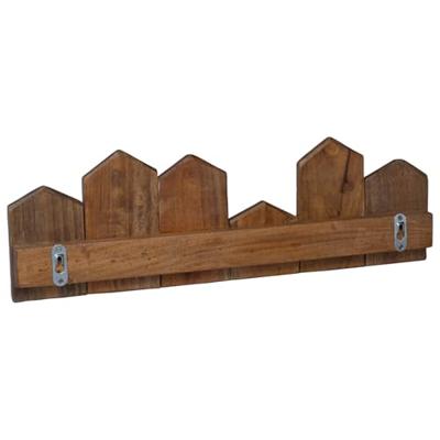 VidaXL Hanger bruin 48 x 8 x 15 cm massief mahoniehout VidaXL Hanger bruin 48 x 8 x 15 cm massief mahoniehout