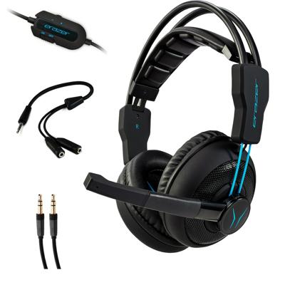 Gaming headset - Bedraad - ERAZER - MD 88640 Gaming Headset - PC of console - Zwart/Blauw