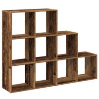 Kamerscherm / boekenkast 137,5x29x103,5 cm hout oud hout - thumbnail