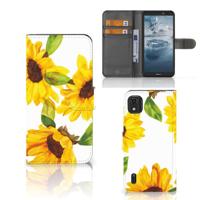 Hoesje voor Nokia C2 2nd Edition Zonnebloemen - thumbnail