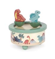 Small Foot - houten muziekdoos dino - thumbnail