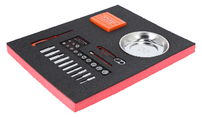 Bahco Foaminlay Fit&Go 2/3 met doppen en toebehoren 1/4" | bits en magnetische schaal - 53-delig - FF1F2002
