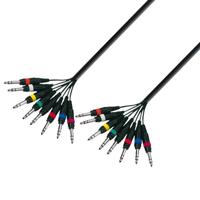 Adam Hall 3 Star L8 VV 0300 multikabel 8 x Jack TRS naar 8 x Jack TRS 3 m - thumbnail