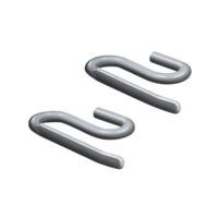 Orliman Boxia Schoenbevestigingshaakjes - One size - Universeel - Grijs - thumbnail